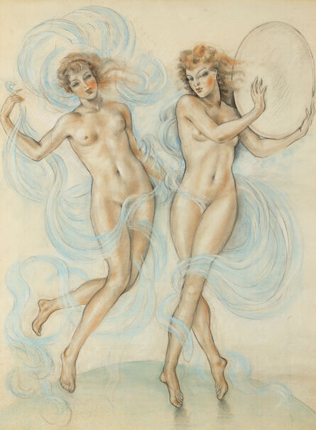Edouard Chimot, ‘Deux Nymphes, (Two Nymphs)’, c. 1925