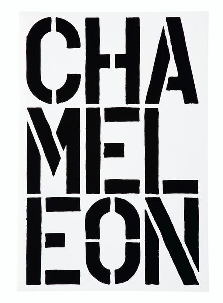Christopher Wool, ‘Page from Black Book (CHAMELEON)’, 1989