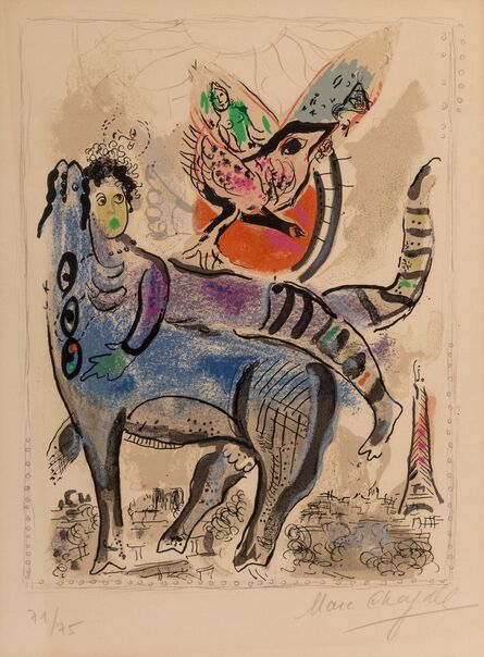 Marc Chagall, ‘La vache bleu’, 1967