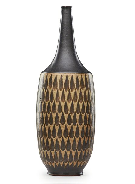 Harrison McIntosh, ‘Tall vase with teardrop pattern, Claremont, CA’, late 20th C.