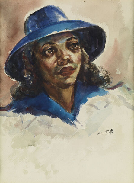 Dox Thrash, ‘Blue Hat.’, circa 1940-45