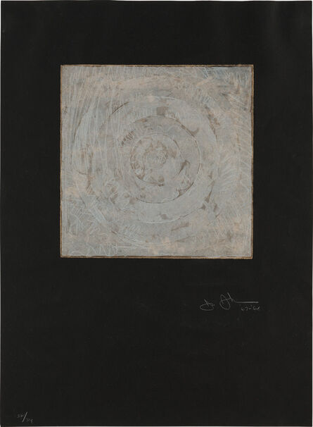 Jasper Johns, ‘White Target (U.L.A.E. 54)’, 1968