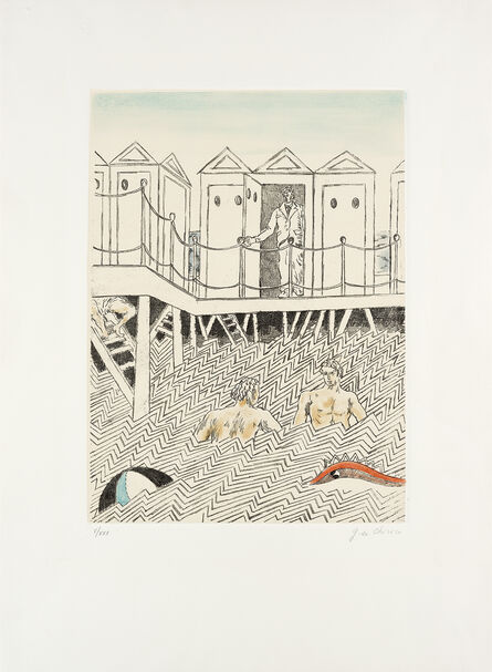 Giorgio de Chirico, ‘Conversazione nei bagni’, 1973