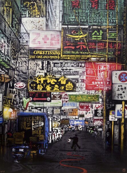 Nick Walker, ‘Painting The Town Red (Hong Kong #2)’, 2015