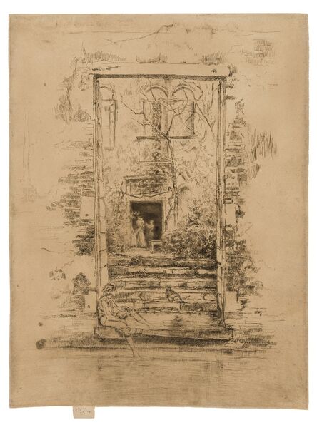 James Abbott McNeill Whistler, ‘The Garden, from: The Second Venice Set’