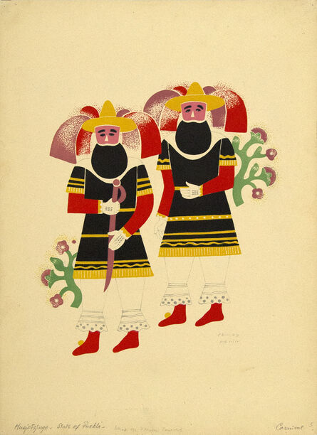 Carlos Merida, ‘Huejotzingo, State of Puebla, From the series Carnaval en Mexico’, 1940