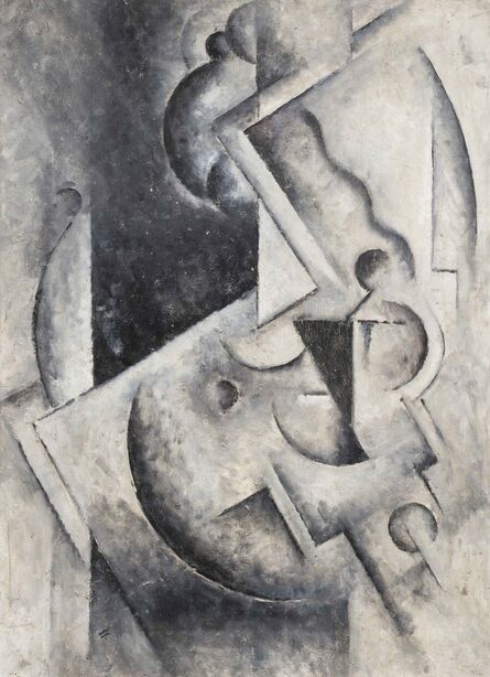 Robert Marc, ‘Composition cubiste’, painted in the end of the 1970s.