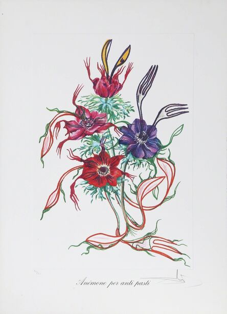 Salvador Dalí, ‘Anenome per anti pasti (Anenome of the Toreador) from Florals’, 1972