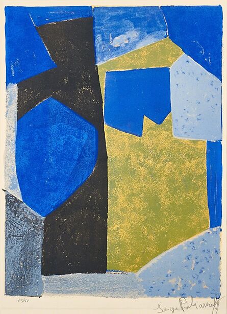 Serge Poliakoff, ‘Composition in Blue, Black and Green’, 1957