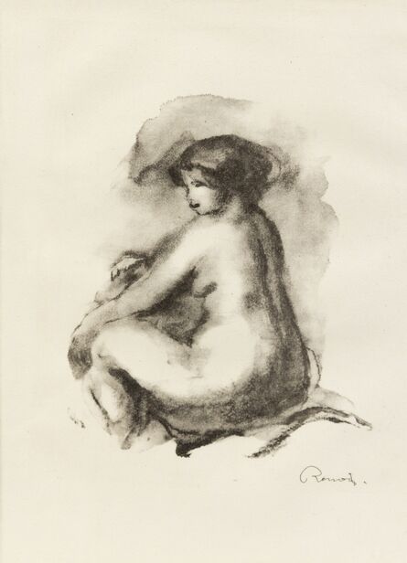 Pierre-Auguste Renoir, ‘Etude de Femme Nue, Assise (from L'Album des douze Lithographies)’, c. 1904