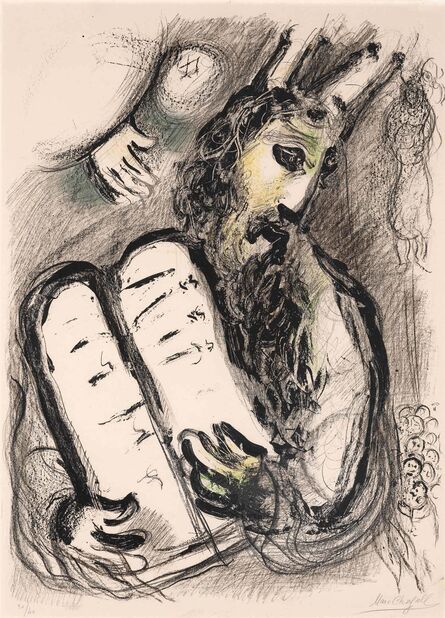 Marc Chagall, ‘Moise Et Les Tables De La Loi (M. 381)’, 1963