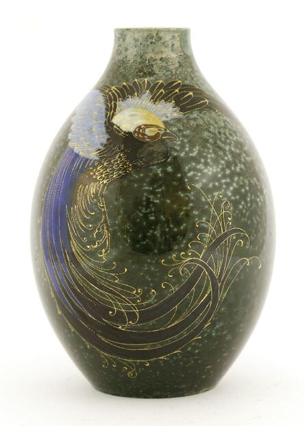 ‘A Royal Doulton 'Titanian' glazed vase’