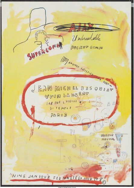 Jean-Michel Basquiat, ‘Supercomb Exhibition Poster’, 1988