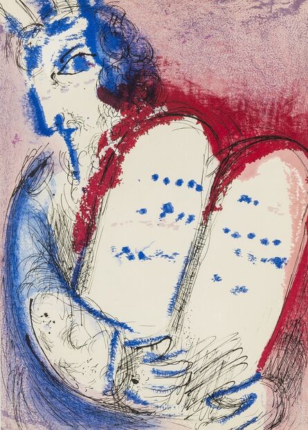 Marc Chagall, ‘Moses II; Moses III (from Verve Vol. VIII) (Cramer 25)’, 1956