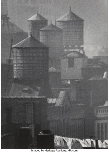 André Kertész, ‘Water Towers and Laundry, New York’, 1961