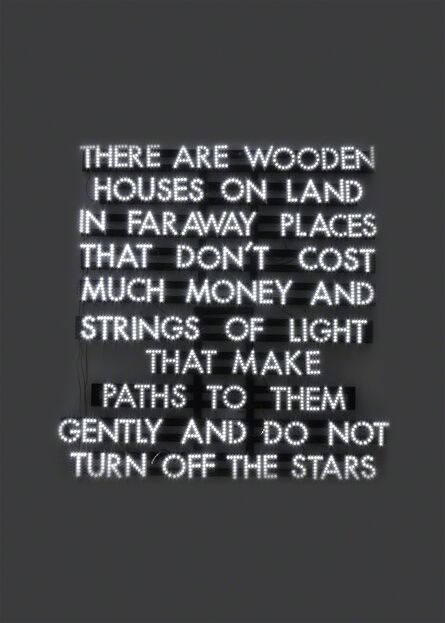 Robert Montgomery, ‘Wooden Houses on Land’, 2013