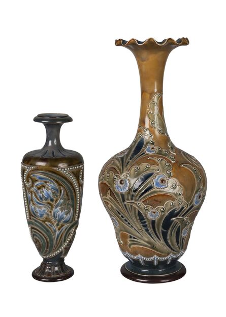 Doulton Lambeth, ‘a stoneware vase by Eliza Simmance’, c.1895