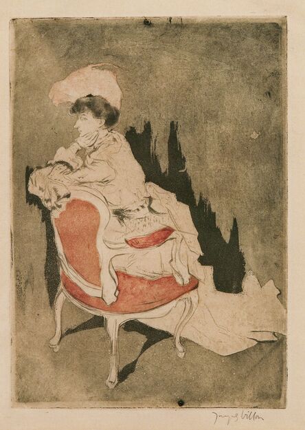 Jacques Villon, ‘La Parisienne (tournée à gauche, petite planche)’, 1904