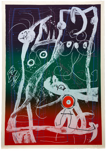 Joan Miró, ‘Le Delire Du Couterier - bleu, rouge, vert’, 1969