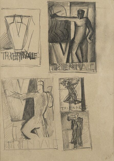Mario Sironi, ‘Studio per manifesto della V Triennale, s.d, inzio anni '30’