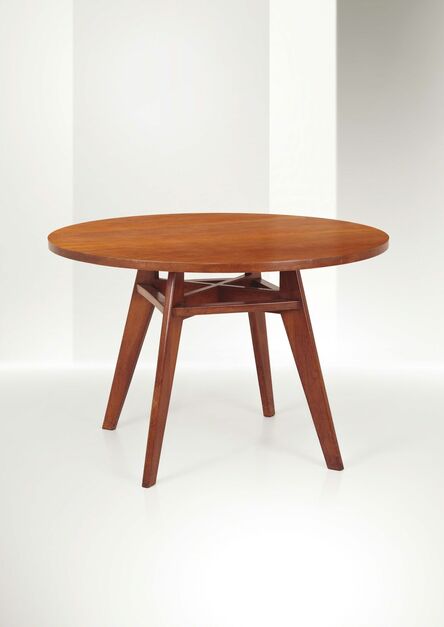Franco Albini, ‘a dining table with a walnut wood structure and maple wood top’, 1945
