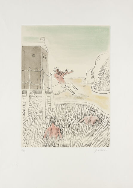 Giorgio de Chirico, ‘L'arrivo del centauro’, 1973