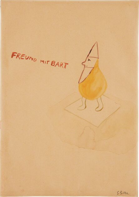 Sigmar Polke, ‘Freund mit Bart (Friend with Beard)’, ca.1965