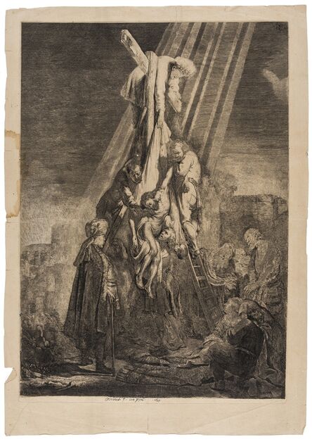 Rembrandt van Rijn, ‘The Descent from the Cross: Second Plate’, circa 1633