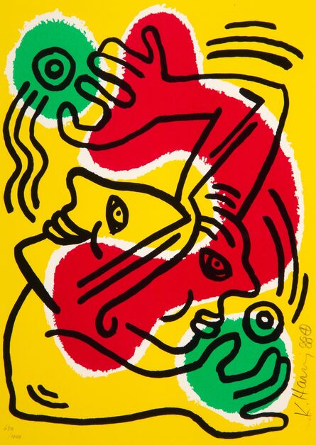 Keith Haring, ‘Untitled (United Nations '88)’, 1988