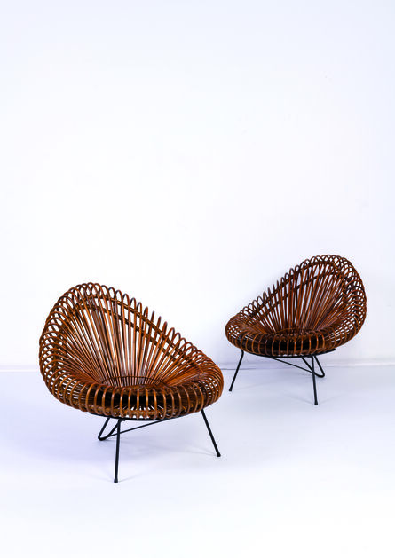 Attributed to Franco Albini, ‘Pair of lounge chairs’, vers 1960