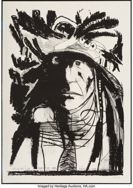 Leonard Baskin, ‘Spies on his Enemies - Crow’, 1972