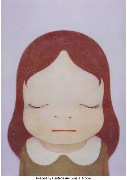 Yoshitomo Nara, ‘Cosmic Girl (Eyes Open, Eyes Shut) (two works)’, 2008