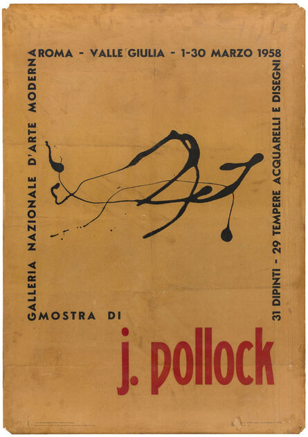 Jackson Pollock, ‘Poster’, 1958