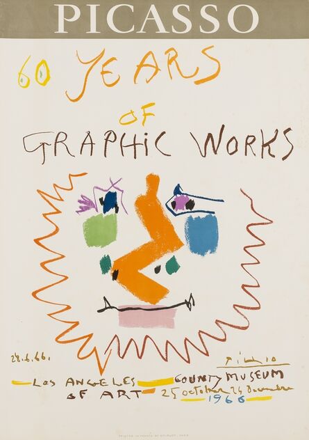 Pablo Picasso, ‘60 Years of Graphic Works (Mourlot 406)’, 1966