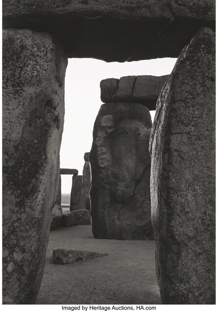 Paul Caponigro, ‘Stonehenge, Inner Trilithon Through Circle Stones’, 1970
