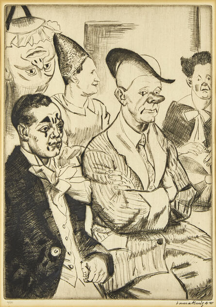 Laura Knight, ‘Some Clowns’, 1930