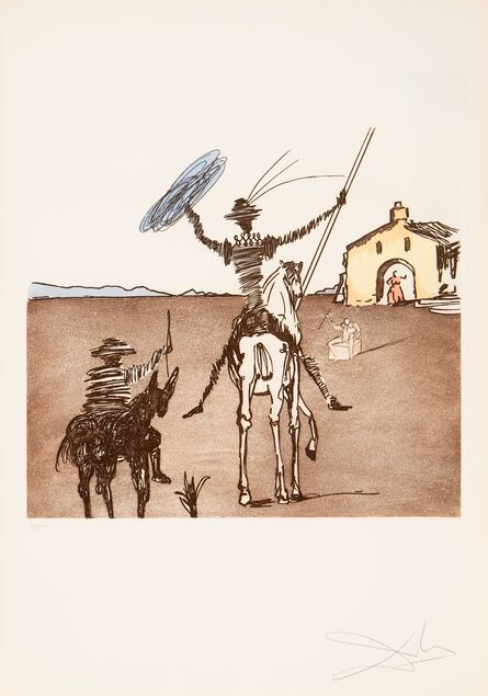 Salvador Dalí, ‘The Impossible Dream, from Historia de Don Quichotte de la Mancha’, 1980