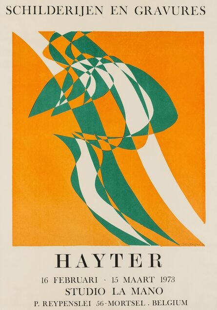 Stanley William Hayter, ‘Champ orange (Black & Moorehead 363)’, 1973