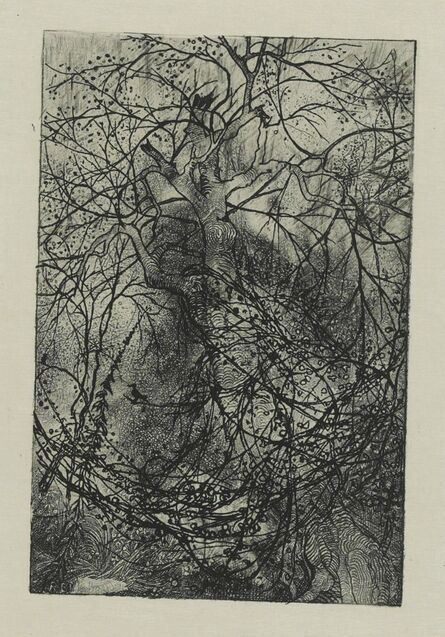 Rudolphe Bresdin, ‘Branchages’, circa 1880