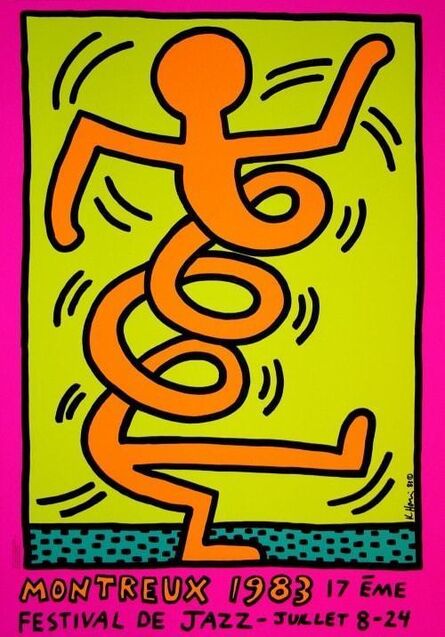 Keith Haring, ‘Montreux Jazz festival (set of 3)’, 1983