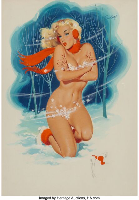 Bill Randall, ‘Baby It's Cold Outside, calendar illustration’
