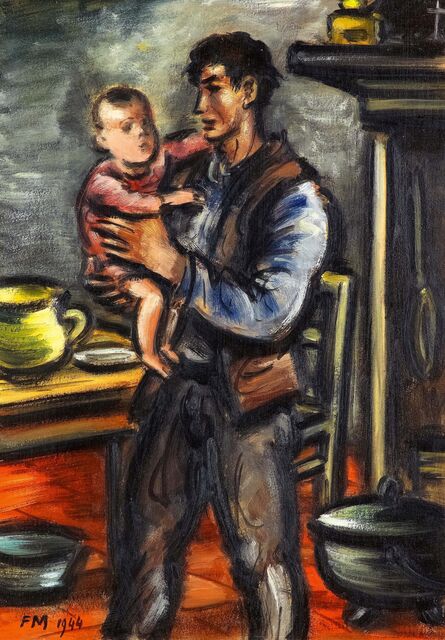 Frans Masereel, ‘Bauer mit Kind’, 1944
