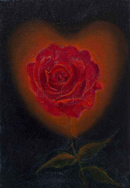 Srijon Chowdhury, ‘Rose with a Heart Glow’, 2020