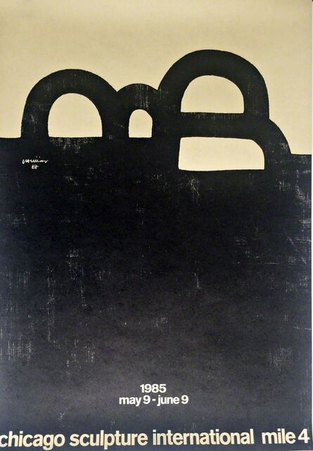Eduardo Chillida, ‘Vintage Poster for Chicago Sculpture International’, 1985