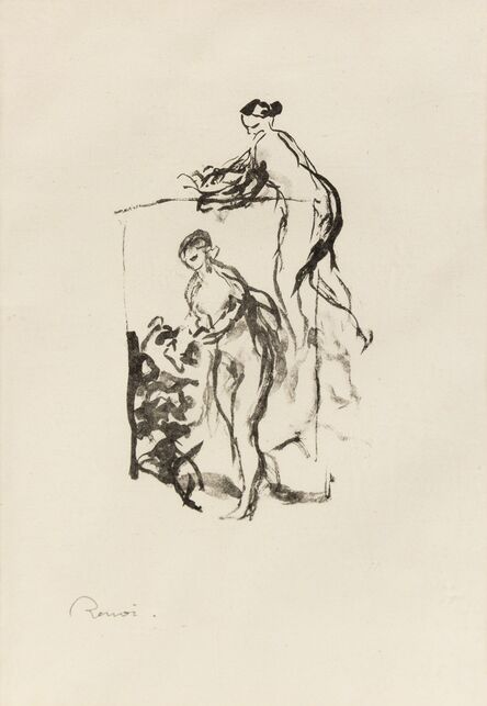 Pierre-Auguste Renoir, ‘Femme au Cep de Vigne, 3eme variante (from L'Album des Douze Lithographies Originales)’, 1904
