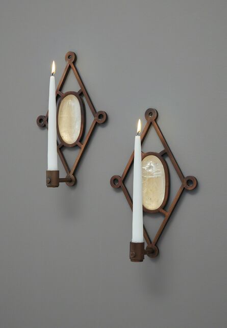 André Dubreuil, ‘Unique pair of wall-mounted candle holders’, circa 2007