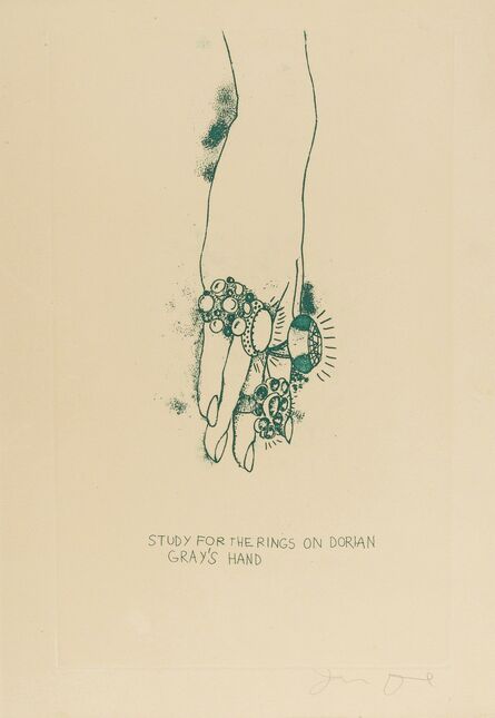 Jim Dine, ‘Study for the Rings on Dorian Gray's Hand (Mirko 47h)’, 1968