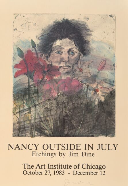 After Jim Dine, ‘Nancy Outside in July, exhibition poster’, 1983