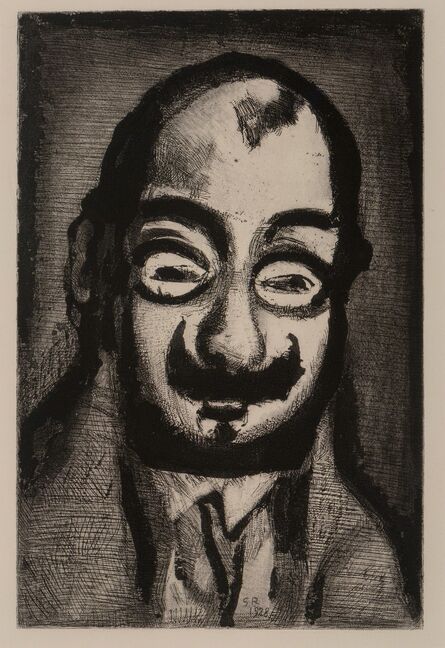 Georges Rouault, ‘Man with Mustache, from The Reincarnation of Father Ubu’, 1929