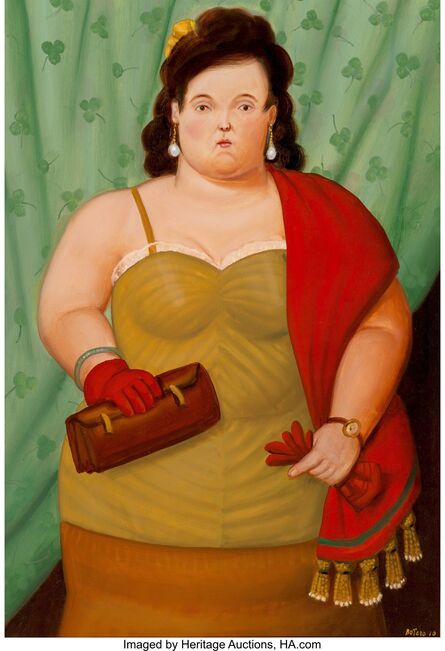 Fernando Botero, ‘Woman with her Purse’, 2010